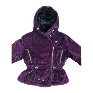 SKEA Women’s Ski Snow Winter Insulated Peplin Jacket 80s 90s Velour Purple Vail